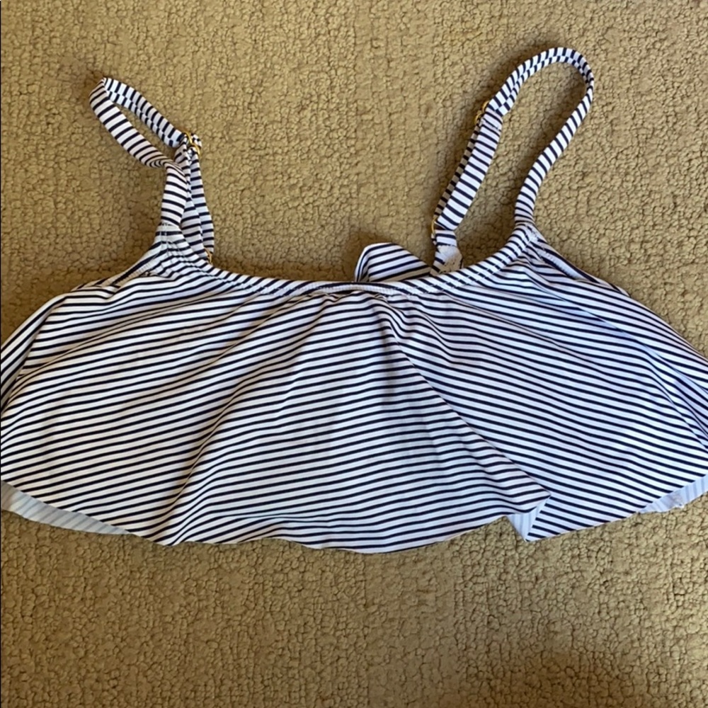 Striped bikini top